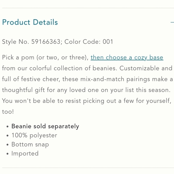 Anthropologie Pick-a-pom Long Tipped-fur multi-colored pom - Picture 2 of 4